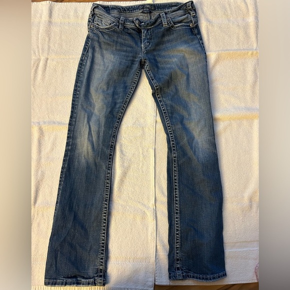 Silver Jeans Women's Blue Denim Jeans - Picture 5 of 7